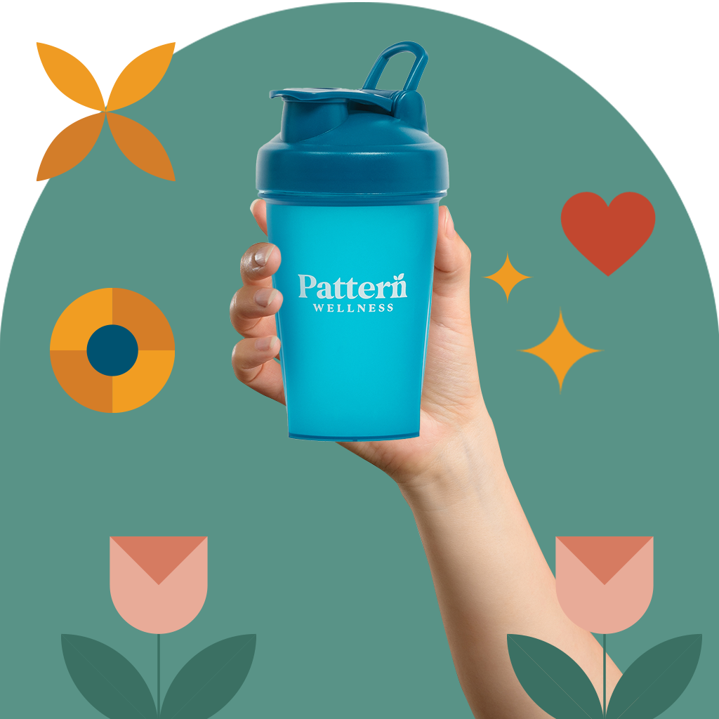 Pattern Wellness Shaker Bottle