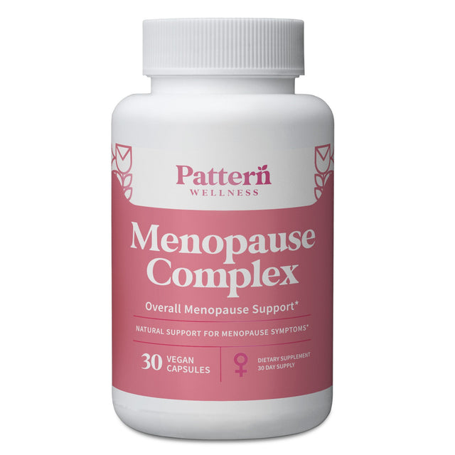 A bottle of Pattern Wellness Menopause Complex.