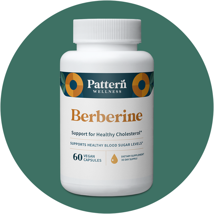 A bottle of Pattern Wellness Berberine.