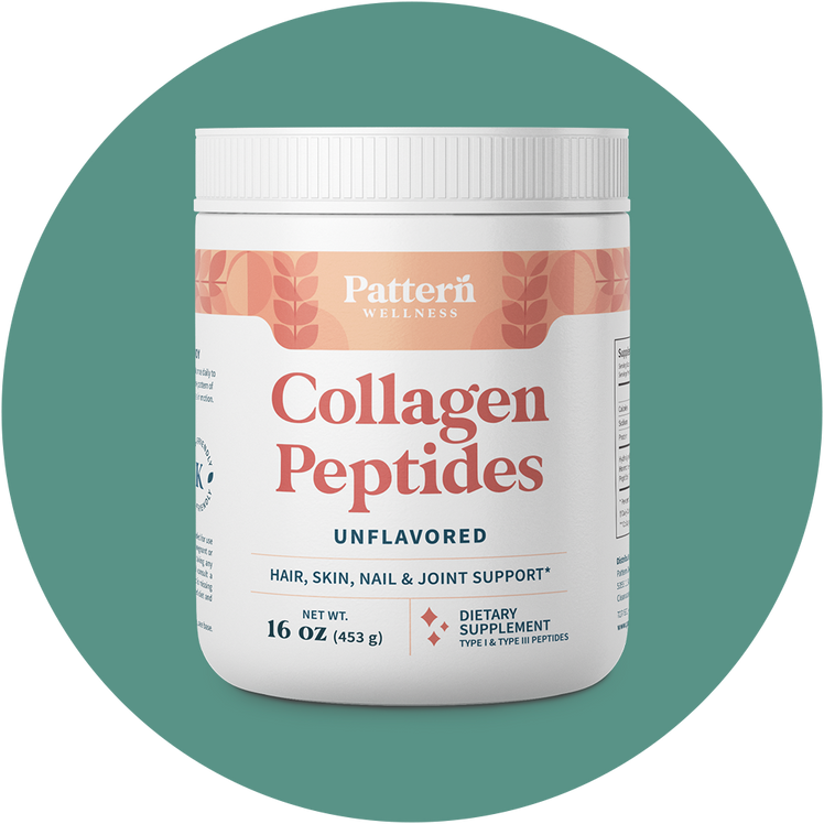 Container of Pattern Wellness Collagen Peptides Powder