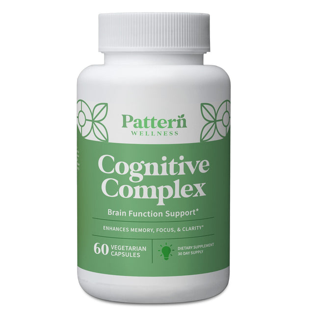 A bottle of Pattern Wellness Cognitive Complex.