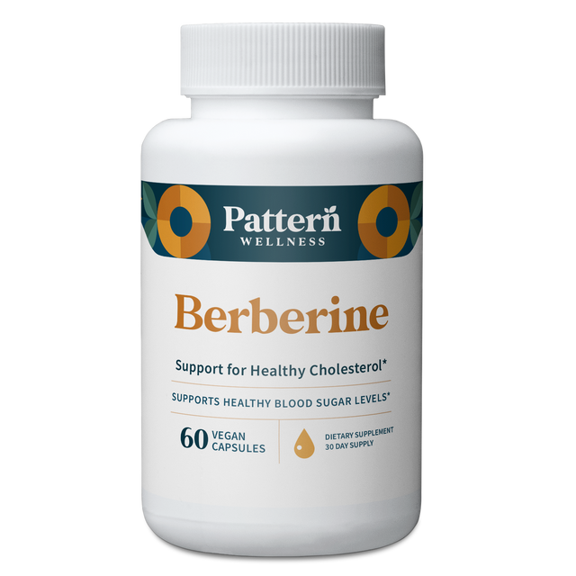 A bottle of Pattern Wellness Berberine.