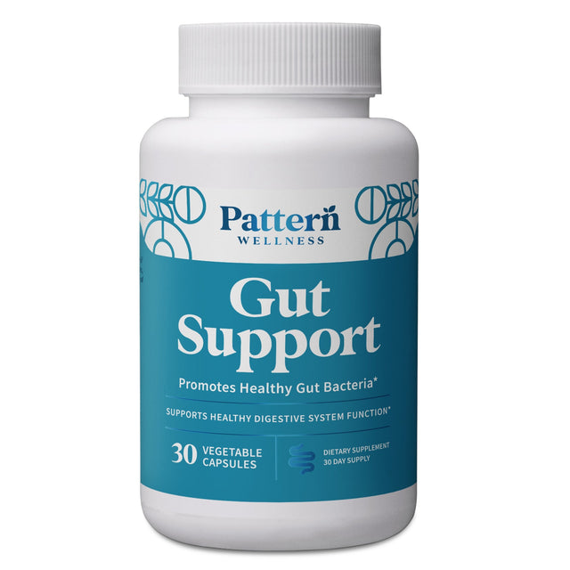 A bottle of Pattern Wellness Gut Support.