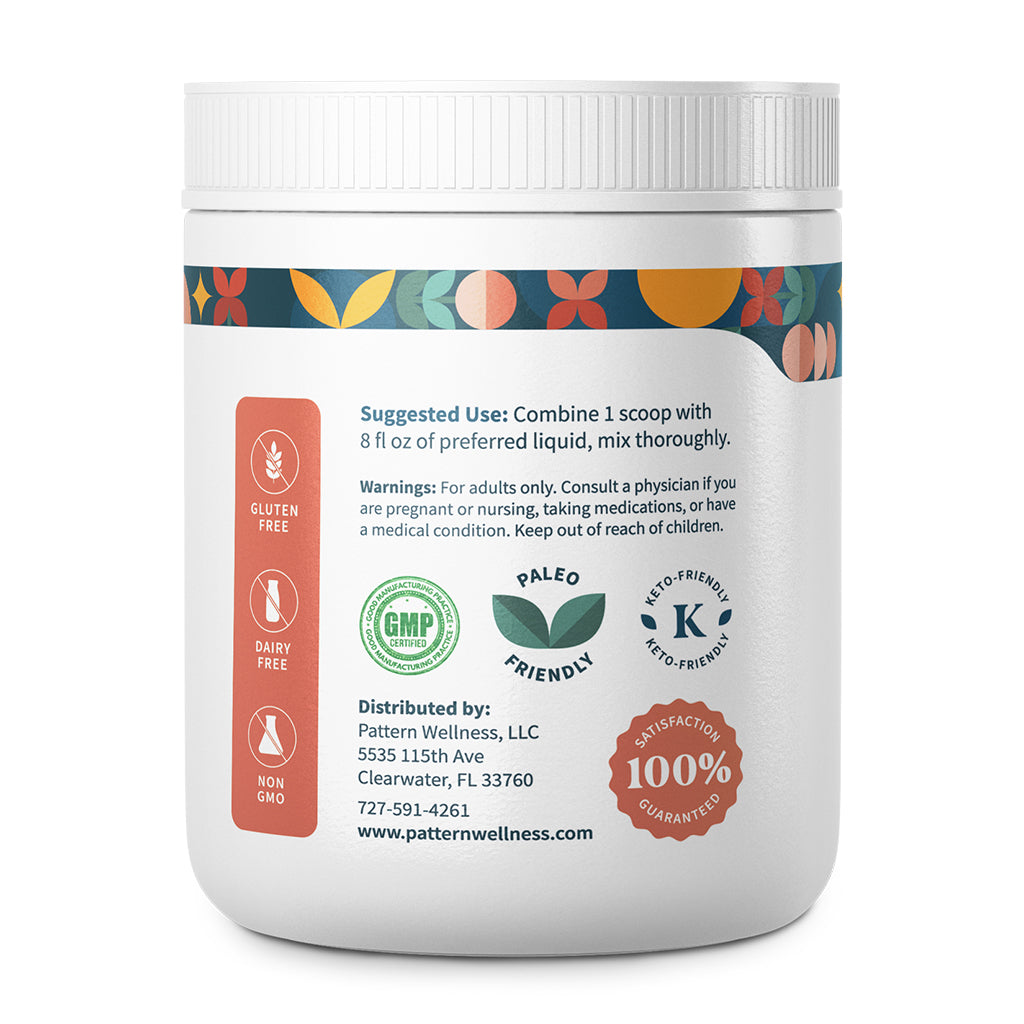 Collagen Peptides Powder Pattern Wellness